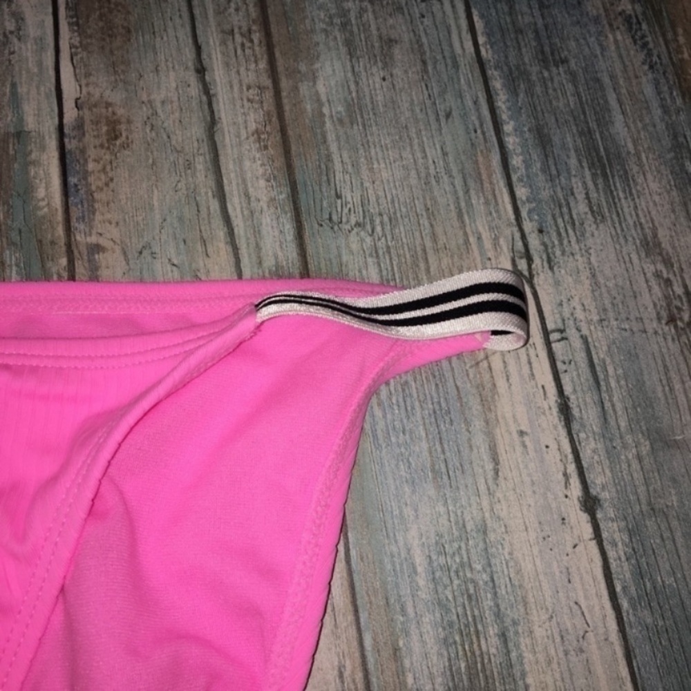 Xhilaration Pink Bikini Bottoms Women’s Large Bright Pink Sporty Side Swimwear - Picture 3 of 5